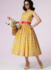 Vogue Pattern V8789 Vintage 1950s Full-Skirt Dresses & Cummerbund (Misses'/Misses' Petite)