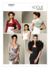 Vogue Pattern V8957 Misses' Boleros in 4 Styles