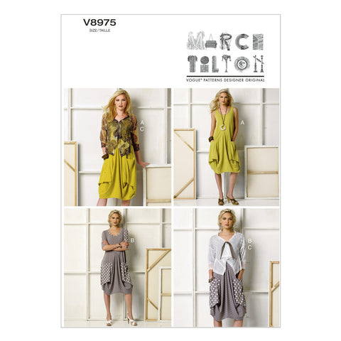 Vogue - V8975 Misses' Dress & Jacket by Marcy Tilton - WeaverDee.com Sewing & Crafts - 1