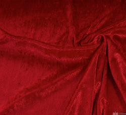 WeaverDee - Crushed Velvet Fabric - Red - WeaverDee.com Sewing & Crafts - 1