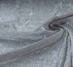 WeaverDee - Crushed Velvet Fabric - Silver - WeaverDee.com Sewing & Crafts - 1