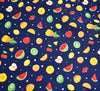 Rose & Hubble Cotton Poplin Fabric - Fruit Blitz Navy