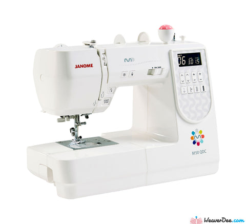 Janome M50QDC Sewing Machine with Bonus Sew-Table & Extra Presser Feet Set