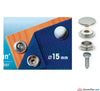 Prym - Press Studs (No-Sew) Caravan & Yacht - Silver 15mm: Pack of 10 - WeaverDee.com Sewing & Crafts - 2