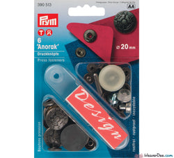 Prym - Press Studs (No-Sew) - Silver, 'New fusion' 20mm: Pack of 6 - WeaverDee.com Sewing & Crafts - 1