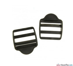Prym - Clamping Buckles Plastic 25mm Black (Pack of 2) - WeaverDee.com Sewing & Crafts - 1