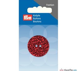 Prym - Glitter Button - Red 28 mm - WeaverDee.com Sewing & Crafts