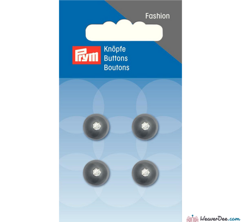 Prym - Pearl with Set Stone Buttons 11 mm - WeaverDee.com Sewing & Crafts - 2