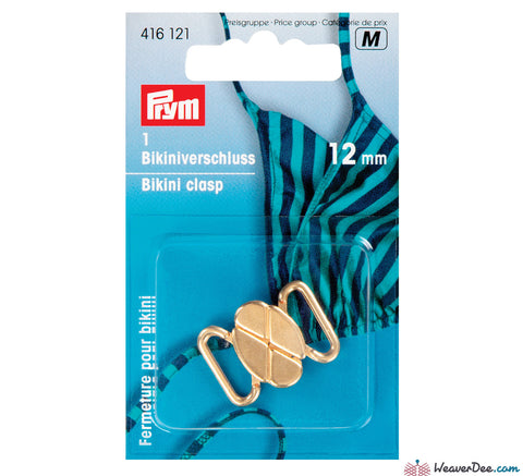 Prym - Bikini Clasps / Clover Leaf Shape / Metal Gold Colour - WeaverDee.com Sewing & Crafts