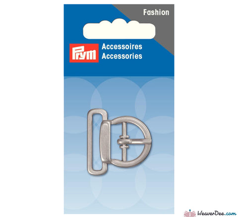 Prym - Fashion Belt Buckle 25mm / Matte Silver - WeaverDee.com Sewing & Crafts - 1