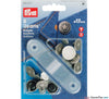 Prym - Jeans Buttons Antique Silver 17mm (No-Sew): Pack of 8 - WeaverDee.com Sewing & Crafts - 1
