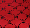 WeaverDee - Skull & Crossbone Red Satin Fabric - WeaverDee.com Sewing & Crafts - 4
