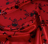WeaverDee - Skull & Crossbone Red Satin Fabric - WeaverDee.com Sewing & Crafts - 9