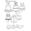 Simplicity Pattern S1451 Toddlers' Dresses, Top, Cropped Pants & Shorts