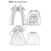 Simplicity Pattern S8578 Misses' 18th Century Gown Costume
