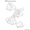 Simplicity Pattern S8774 Children's & Girls' Retro 1950s Poodle Skirt Costumes