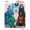 Simplicity Pattern S8483 Child's Cape Costumes
