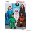 Simplicity Pattern S8483 Child's Cape Costumes