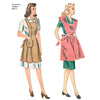 Simplicity Pattern S8571 Misses' Vintage 1940s Aprons