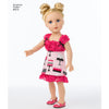 Simplicity Pattern S8315 18" Chef Doll Clothes