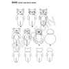 Simplicity Pattern S8440 Stuffed Animals