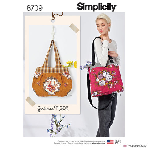 Simplicity Pattern S8709 Gertrude Made Bags
