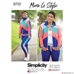 Simplicity Pattern S8702 Mimi G Misses' Knit Jacket, Pants & Leggings