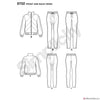 Simplicity Pattern S8702 Mimi G Misses' Knit Jacket, Pants & Leggings
