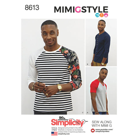 Simplicity Pattern S8613 Men's Knit Top by Mimi G Style