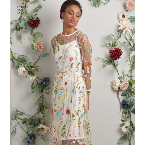 sheer dress pattern Sewing Pattern for Sheer Illusion dress & spaghetti strap dress