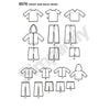 Simplicity Pattern S8576 Unisex Doll Clothes