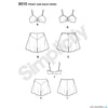 Simplicity Pattern S8510 Misses' Vintage 1930s Brassiere and Panties