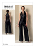 Vogue Pattern V1506 Misses' Sleeveless Wide-Leg Jumpsuit