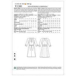 CLEARANCE • VOGUE SEWING PATTERN MISSES' DRESS 1381