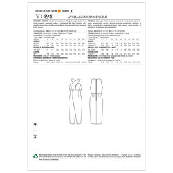 CLEARANCE • VOGUE PATTERN MISSES' CRISS-CROSS STRAP DRESS 1498