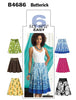 CLEARANCE • Butterick Pattern Misses' Sew Easy Skirts 4686