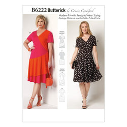 CLEARANCE • BUTTERICK PATTERN MISSES'/WOMEN'S DRESS 6222