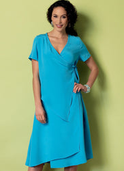 CLEARANCE • Butterick Pattern Misses' WRAP-FRONT DRESSES WITH OVERLAYS 6359