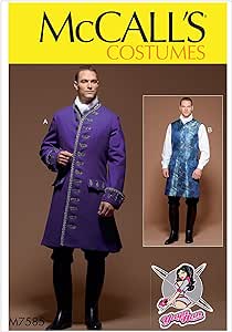 CLEARANCE • McCall's Pattern MEN'S THREE-QUARTER-LENGTH COAT AND VEST COSTUME 7585