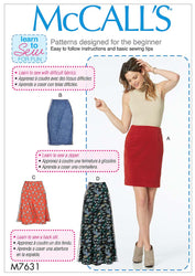 CLEARANCE • MCCALL'S PATTERN Misses' Skirts in Three Lengths 7631