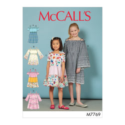 MCCALL'S SEWING PATTERN CHILDREN'S/GIRLS' DRESSES 7769