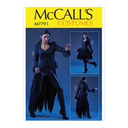 MCCALL'S PATTERN MISSES' FANTASY COSTUME 7791