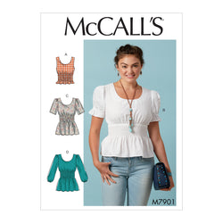 CLEARANCE • McCall's PATTERN M7901 MISSES' TOPS