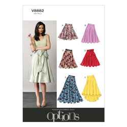 CLEARANCE • Vogue Pattern Women's Flared Skirt 8882