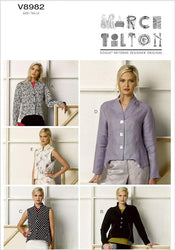 Vogue Pattern 8982 Misses Jacket and Vest,