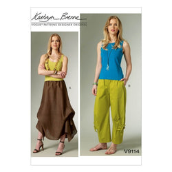 VOGUE PATTERN MISSES' SKIRT AND PANTS 9114