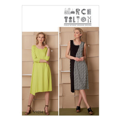 CLEARANCE • VOGUE PATTERN MISSES' PULLOVER DRESSES WITH ASYMMETRICAL FRONT, AND SLEEVE VARIATIONS 9254