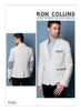 VOGUE PATTERN MEN'S LINED JACKET WITH CONTRAST TOP STITCHING AND ELBOW PATCHES 9262