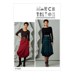 CLEARANCE • Vogue Pattern MISSES' ELASTIC-WAIST SKIRT WITH SEAM DETAILS 9283