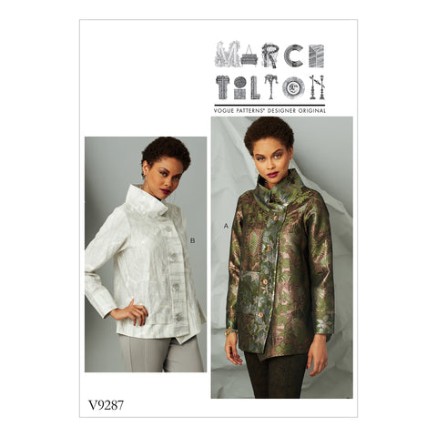 CLEARANCE • VOGUE PATTERN  MISSES' JACKET WITH STAND COLLAR AND EXTENDED PLACKET 9287